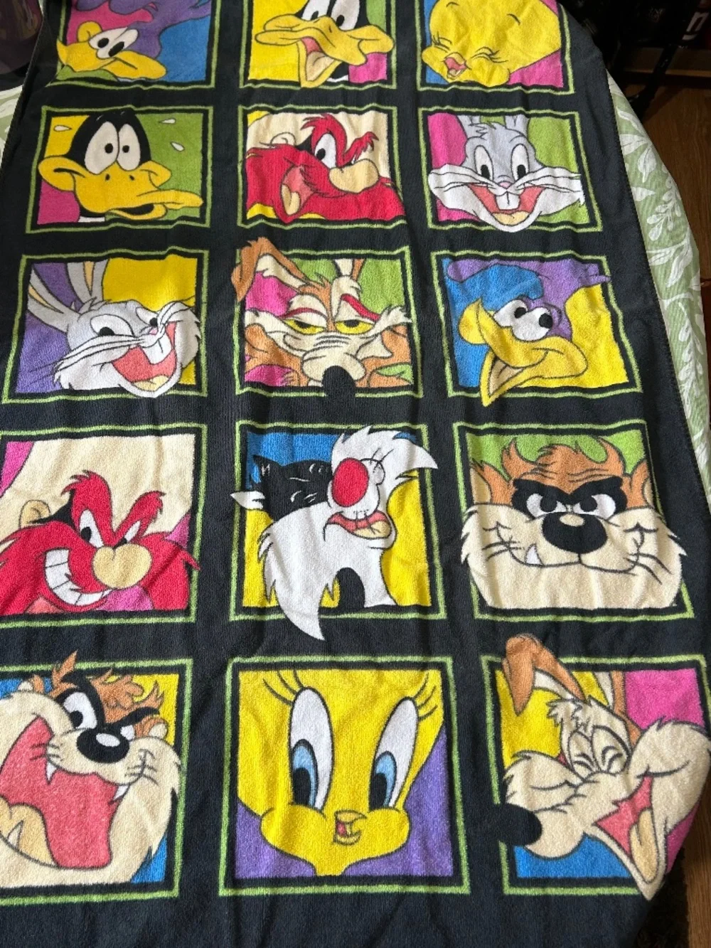 Looney Tunes vintage beach towel 1995